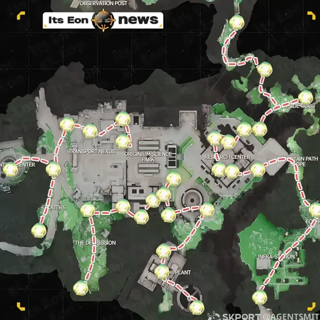 Arknights Endfield: аурилен. Все точки сбора