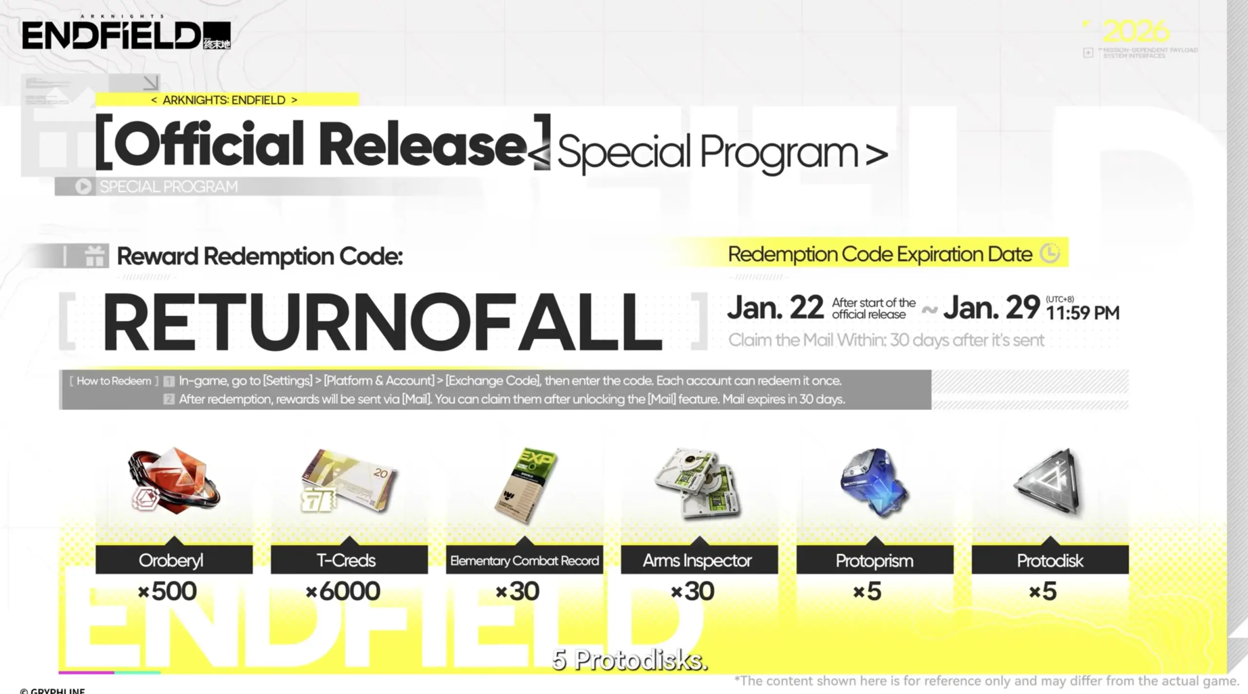 аркнайтс эндфилд промокоды январь